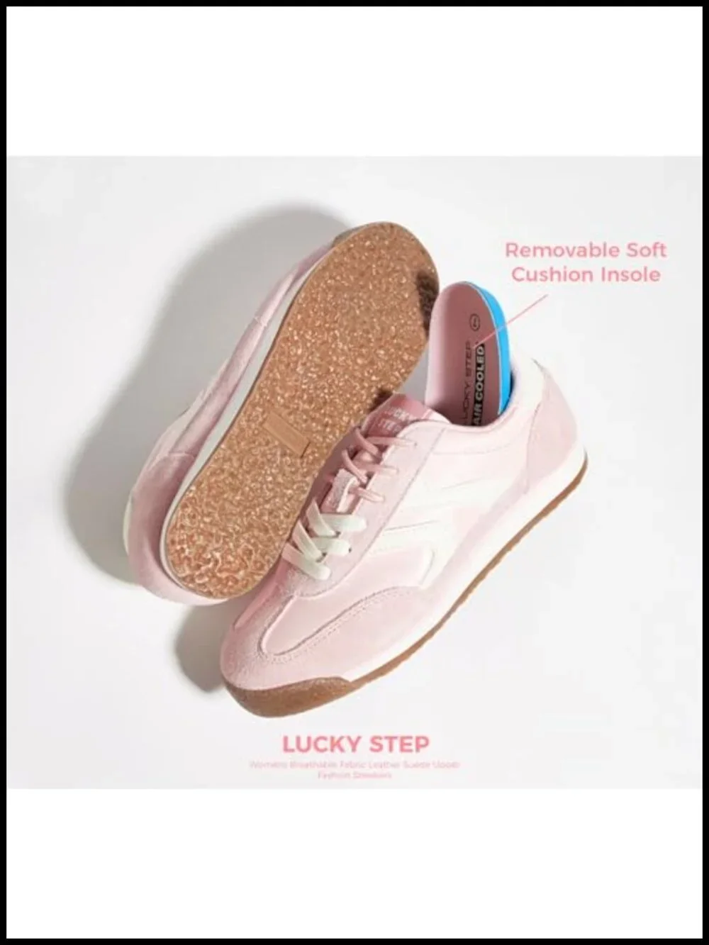 Women's Retro Fashion Sneakers - Non Slip Classic Casual Running Shoes - Trendy